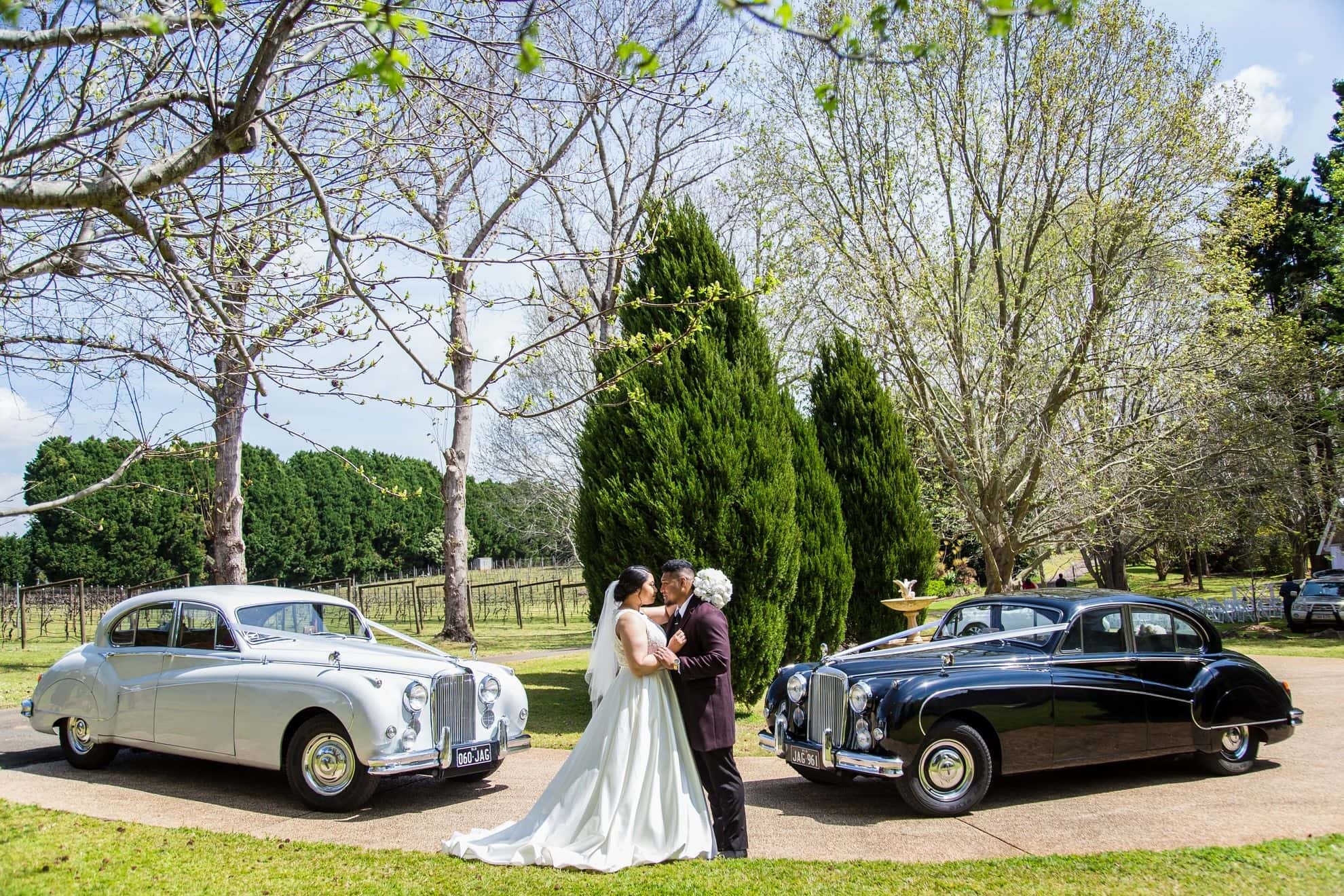 Tamborine mountain wedding transport at Cedar Creek Estate, by Our Wedding Cars